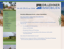 Tablet Screenshot of dr-lehner-immobilien.de